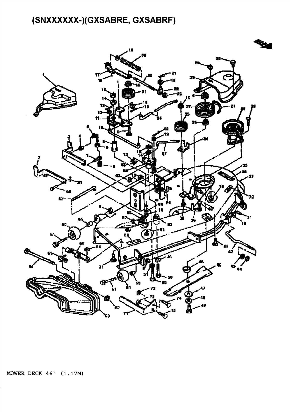 Exploring The John Deere LX277 With 48C Mower Deck Parts Diagram